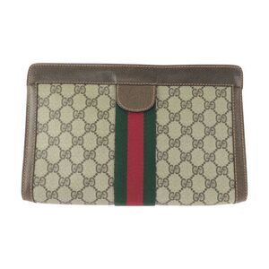 Gucci Vintage GG Plus Leather Clutch Bag